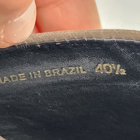 TIBI Bee Mules in Storm Gray Leather Open Toe - Picture 11 of 11